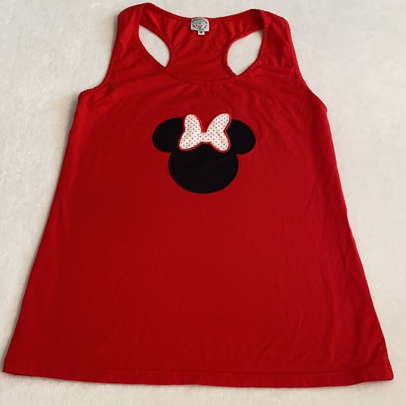 Sweet Southern Smocks | Disney Minnie Mouse Embroidered Racerback Tank Top Red M - Picture 3 of 16